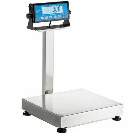 AVAWEIGH BS150TK 150 lb. Receiving Scale with 14'' x 12'' Platform and 16'' Stainless Steel Tower 334BS150TK